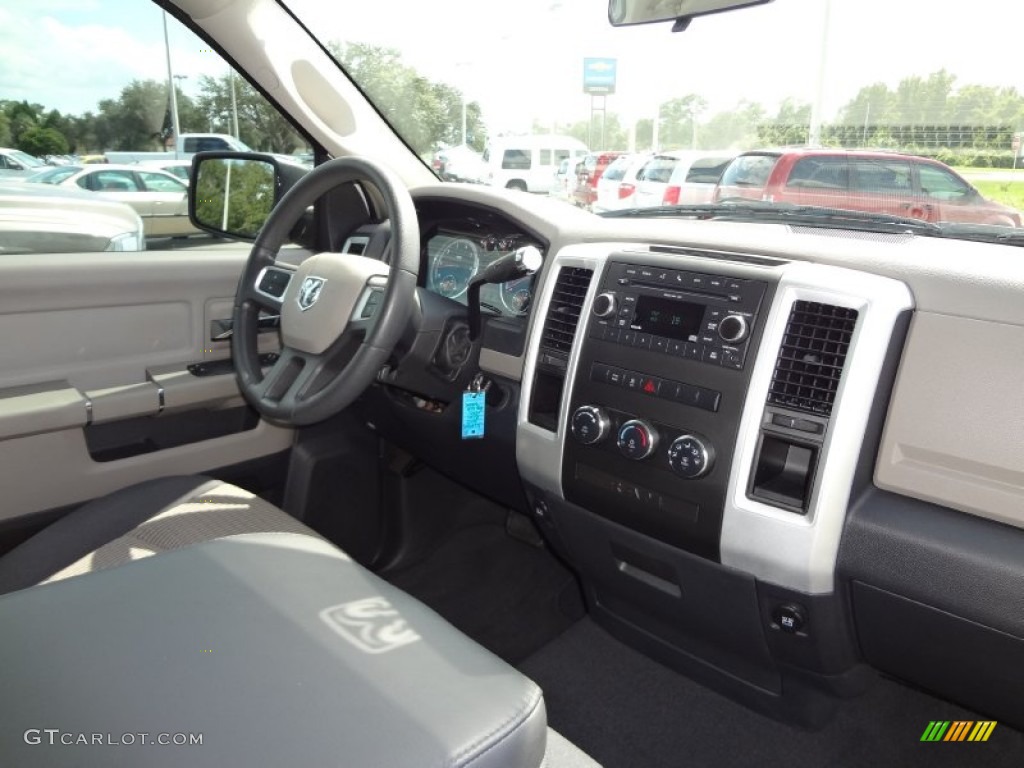 2010 Ram 1500 SLT Regular Cab - Stone White / Dark Slate/Medium Graystone photo #10