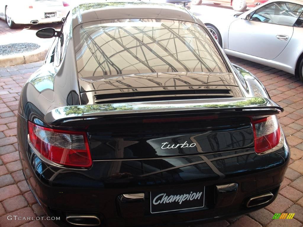 2007 911 Turbo Coupe - Black / Black photo #8