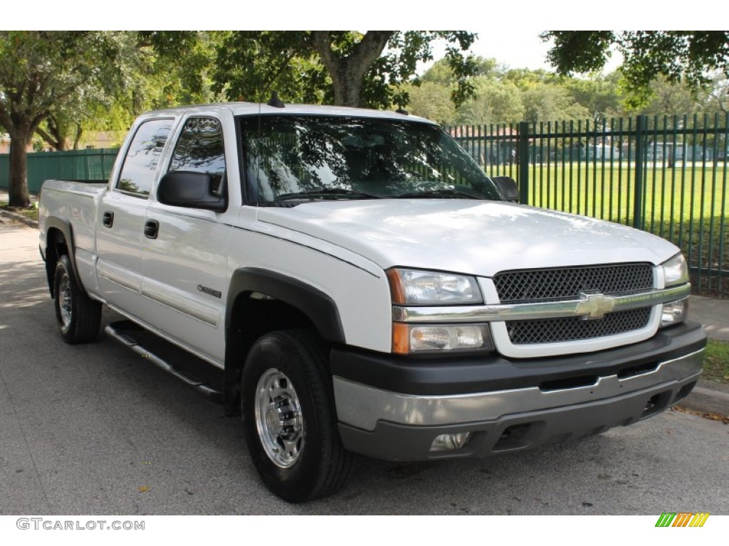 2003 Silverado 1500 LT Crew Cab 4x4 - Summit White / Dark Charcoal photo #15