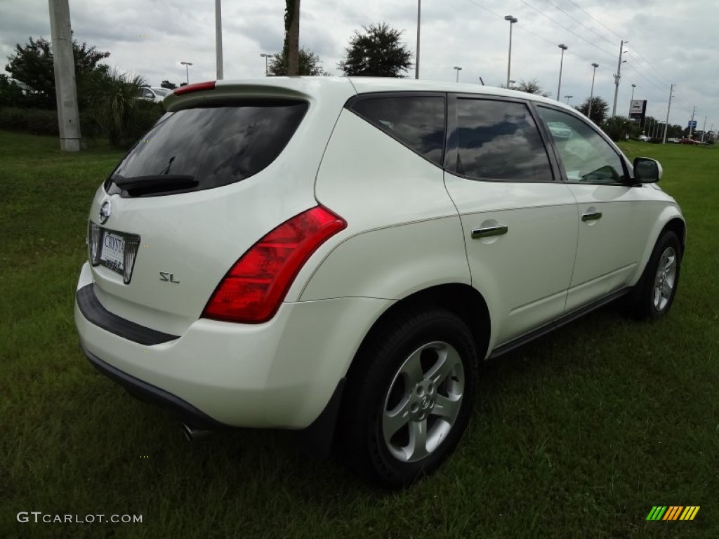 2004 Murano SL - Glacier Pearl White / Cafe Latte photo #9