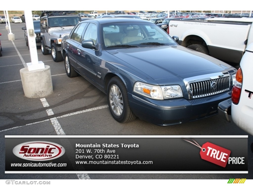 2009 Grand Marquis LS - Norsea Blue Metallic / Medium Light Stone photo #1