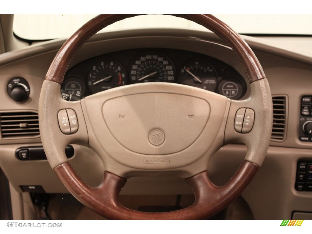 2003 Buick Regal LS Rich Chestnut/Taupe Steering Wheel Photo #70734986