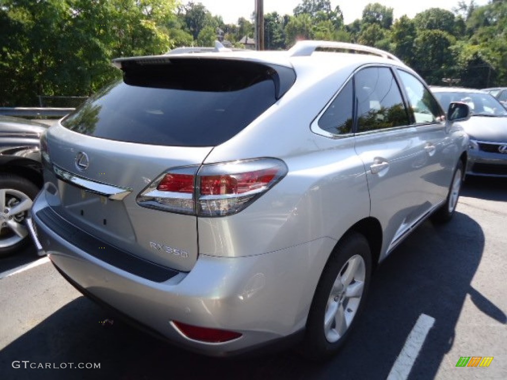 2013 RX 350 AWD - Silver Lining Metallic / Black/Ebony Birds Eye Maple photo #4