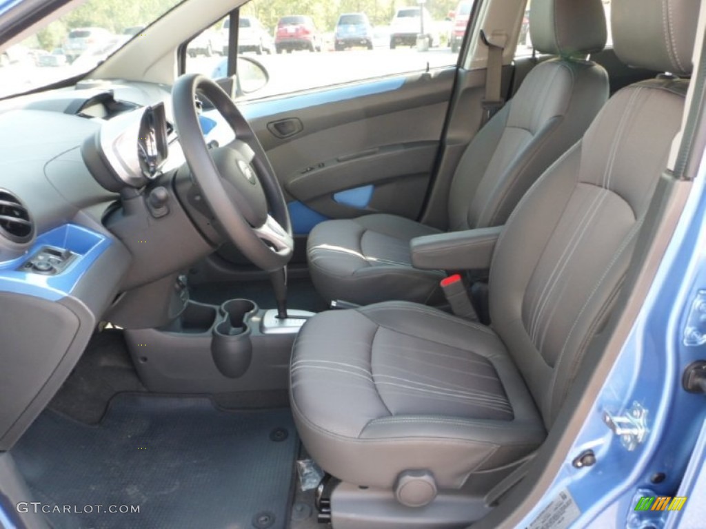 Silver/Blue Interior 2013 Chevrolet Spark LT Photo #70738094