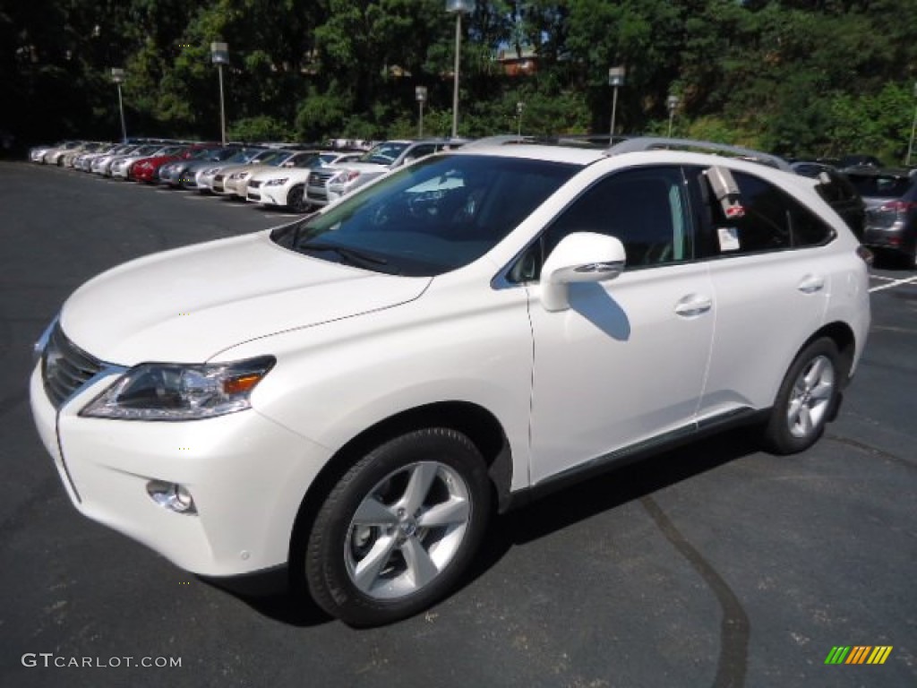 2013 RX 350 AWD - Starfire White Pearl / Black/Ebony Birds Eye Maple photo #8