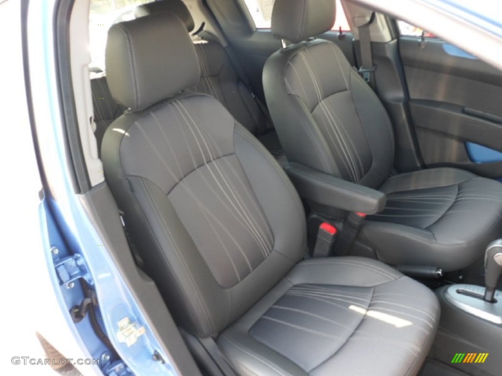Silver/Blue Interior 2013 Chevrolet Spark LT Photo #70738274