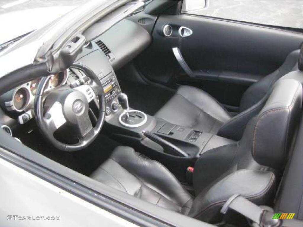 2004 350Z Touring Roadster - Chrome Silver Metallic / Carbon Black photo #5