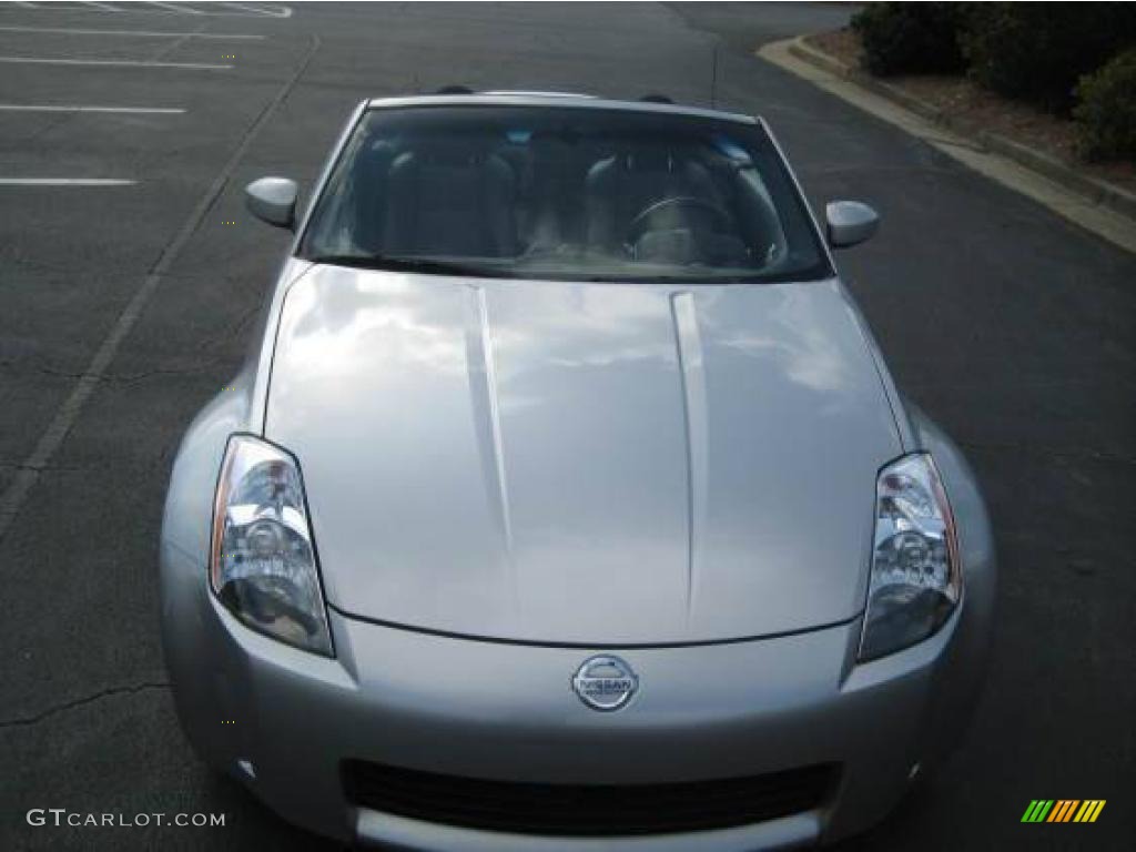 2004 350Z Touring Roadster - Chrome Silver Metallic / Carbon Black photo #6