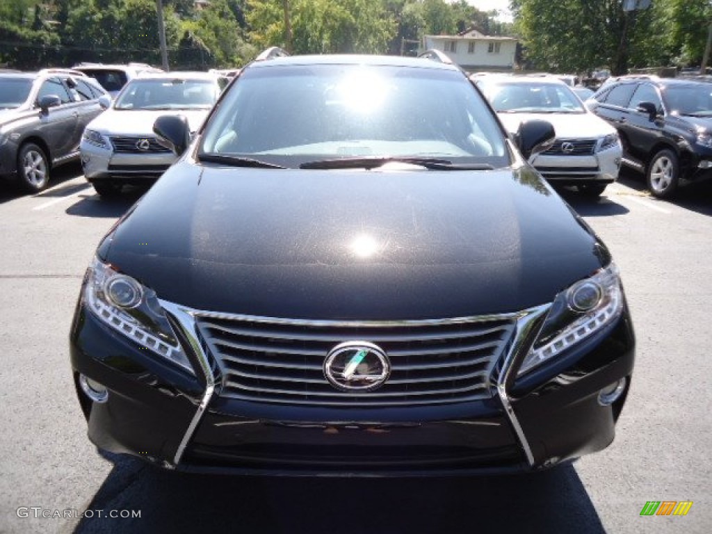 2013 RX 350 AWD - Stargazer Black / Black/Ebony Birds Eye Maple photo #7