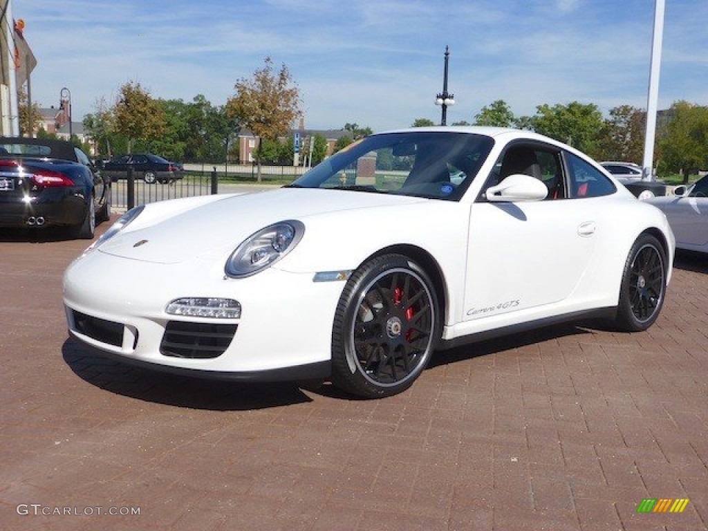 2012 911 Carrera 4 GTS Coupe - Carrara White / Black Leather w/Alcantara photo #2