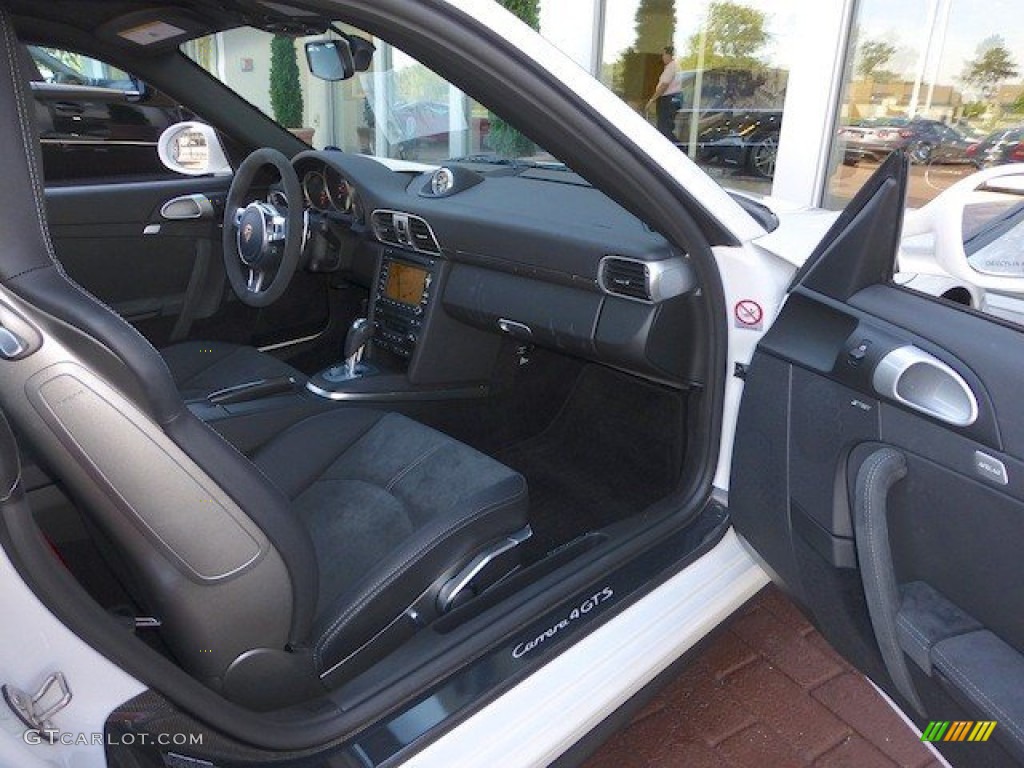 Black Leather w/Alcantara Interior 2012 Porsche 911 Carrera 4 GTS Coupe Photo #70739630