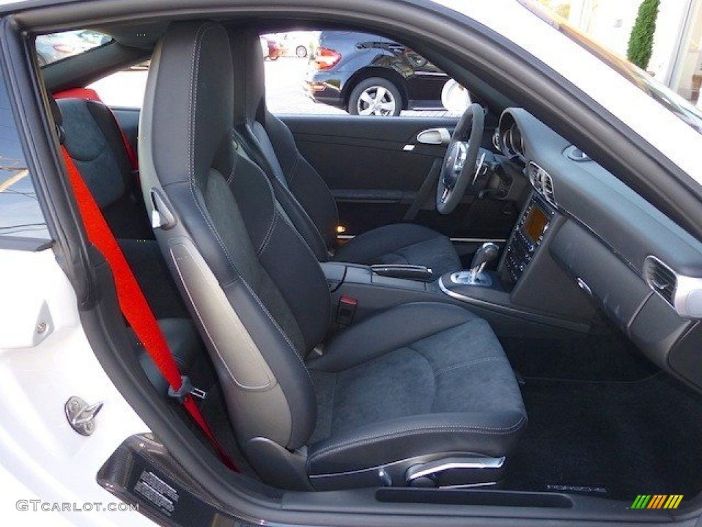 Black Leather w/Alcantara Interior 2012 Porsche 911 Carrera 4 GTS Coupe Photo #70739642