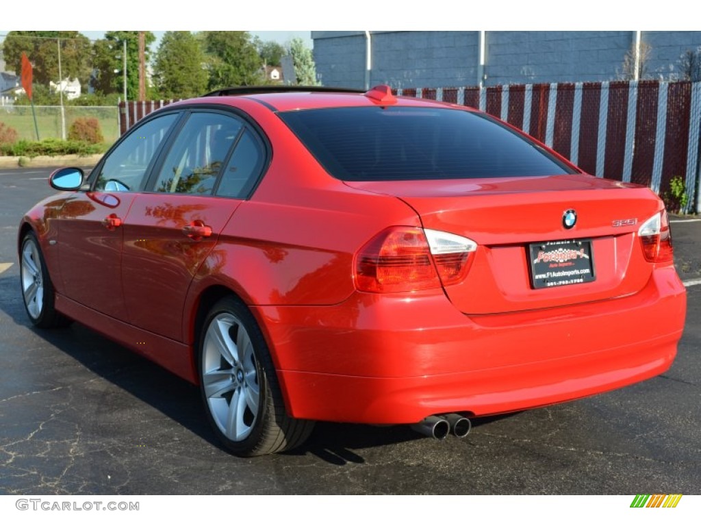 2006 3 Series 325i Sedan - Electric Red / Black photo #5