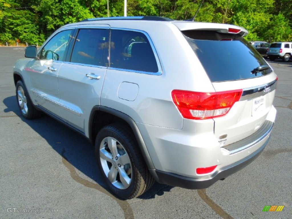 2013 Grand Cherokee Overland - Bright Silver Metallic / Black photo #5