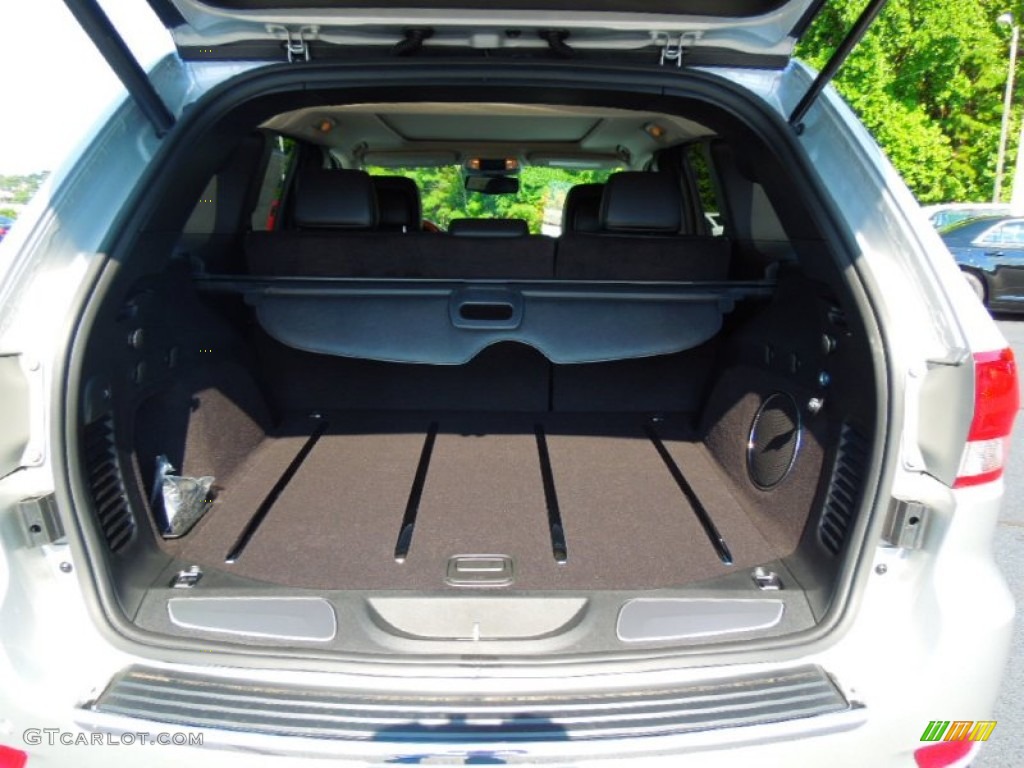 2013 Grand Cherokee Overland - Bright Silver Metallic / Black photo #22