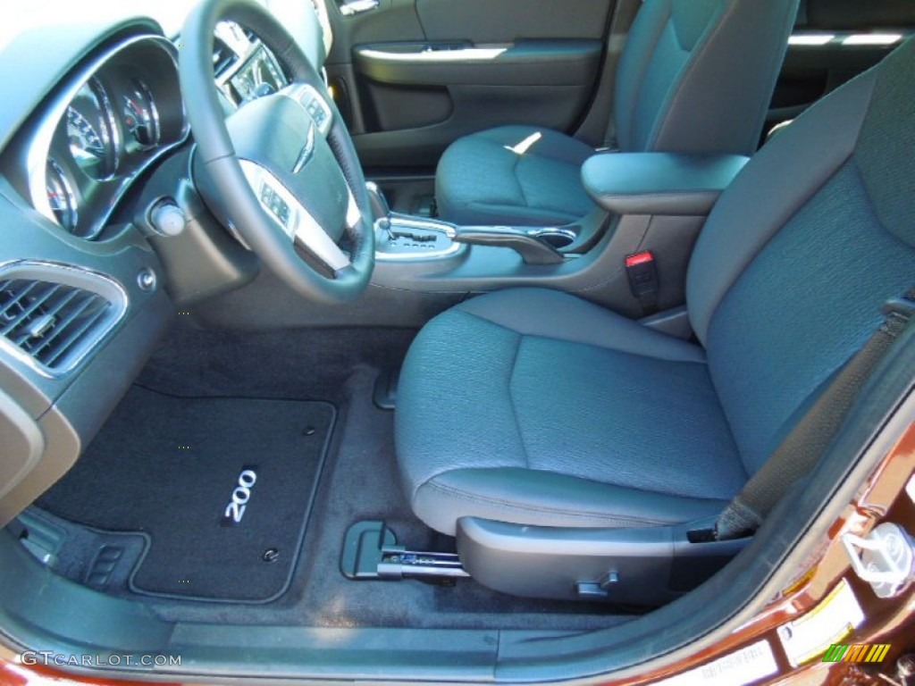 Black Interior 2013 Chrysler 200 Touring Sedan Photo #70741517