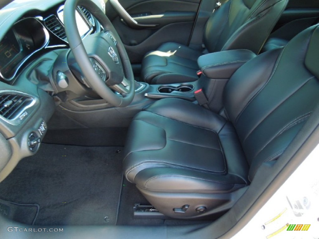 Black Interior 2013 Dodge Dart Limited Photo #70742003