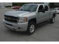 2012 Silver Ice Metallic Chevrolet Silverado 2500HD LTZ Crew Cab 4x4  photo #36