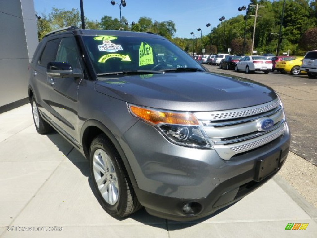 2012 Explorer XLT 4WD - Sterling Gray Metallic / Charcoal Black photo #7