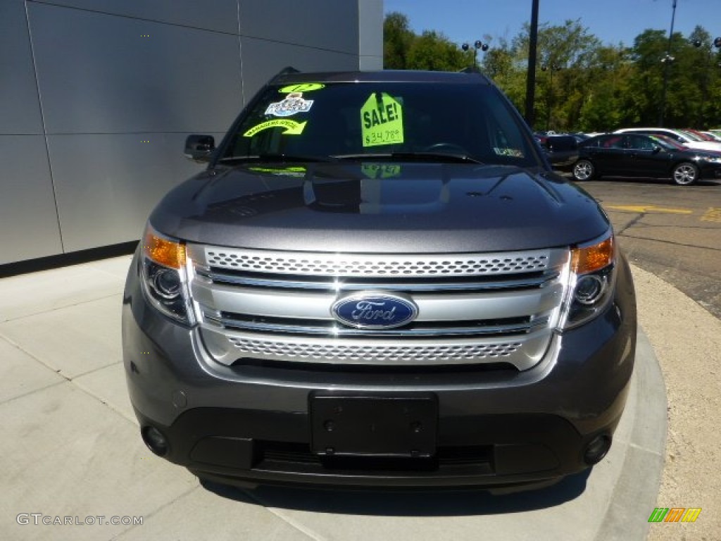 2012 Explorer XLT 4WD - Sterling Gray Metallic / Charcoal Black photo #8