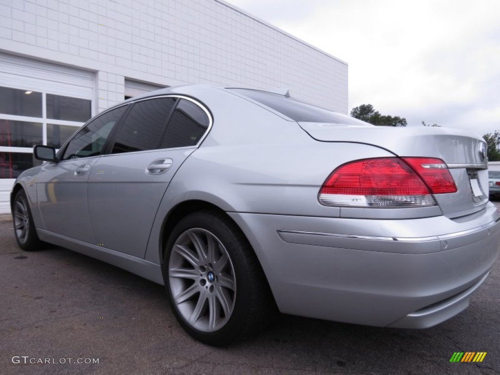 2006 7 Series 750i Sedan - Titanium Silver Metallic / Basalt Grey/Flannel Grey photo #2