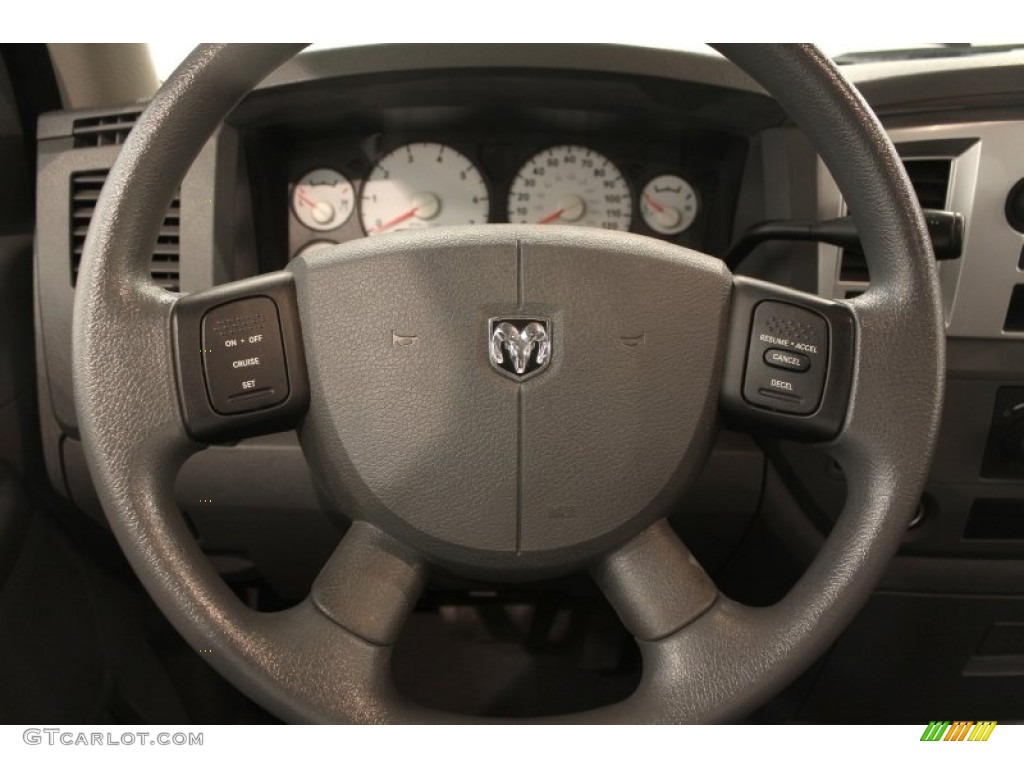 2008 Ram 1500 SLT Quad Cab 4x4 - Brilliant Black Crystal Pearl / Medium Slate Gray photo #7