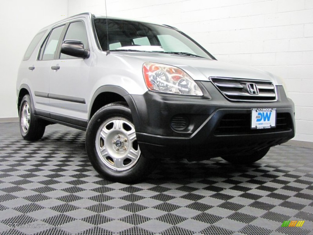 2005 CR-V LX 4WD - Satin Silver Metallic / Black photo #1