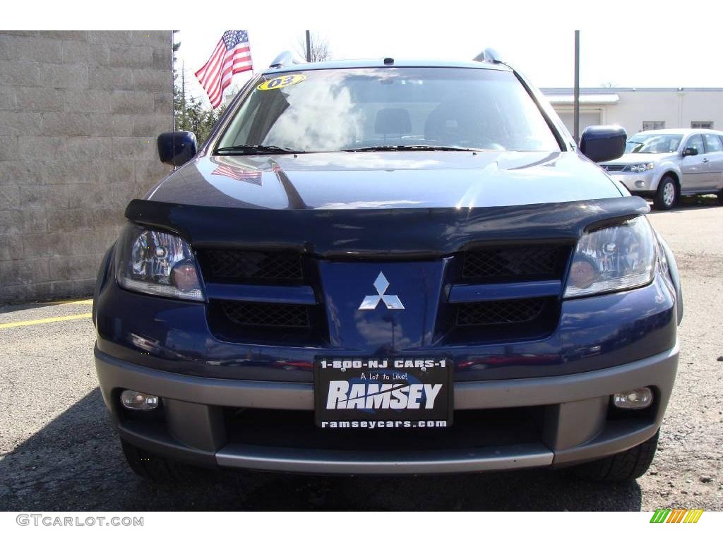 2003 Outlander XLS 4WD - Royal Blue Pearl / Charcoal photo #2