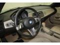 Beige 2004 BMW Z4 2.5i Roadster Steering Wheel