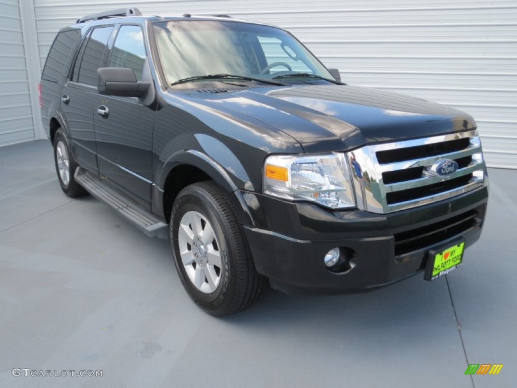 2010 Expedition XLT - Tuxedo Black / Camel photo #1