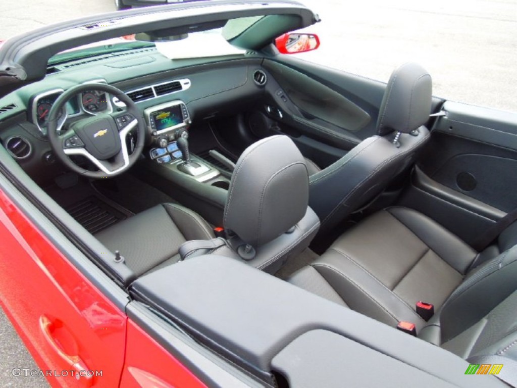 Black Interior 2013 Chevrolet Camaro LT/RS Convertible Photo #70750175