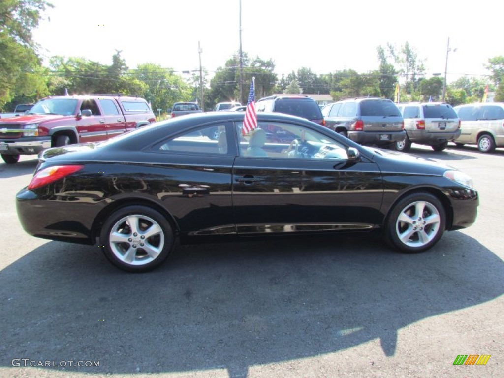 2004 Solara SLE V6 Coupe - Black / Dark Stone Gray photo #5