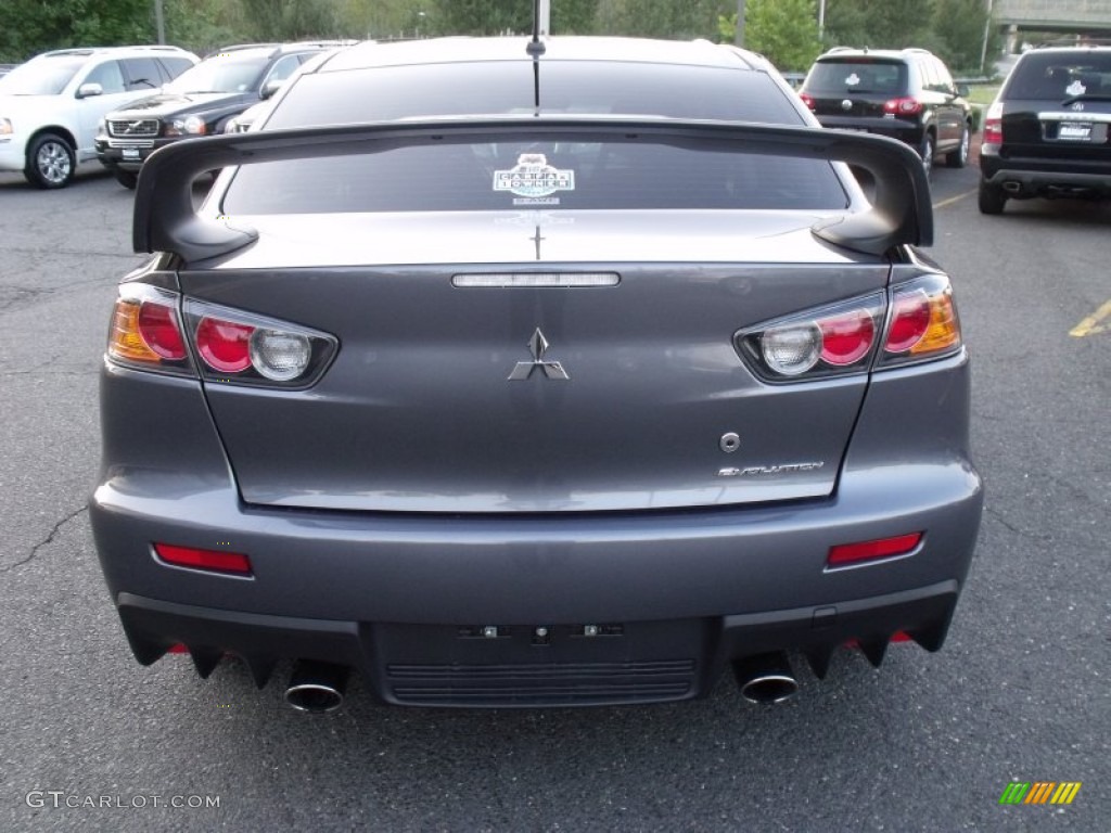 2011 Lancer Evolution GSR - Graphite Gray Pearl / Black photo #4