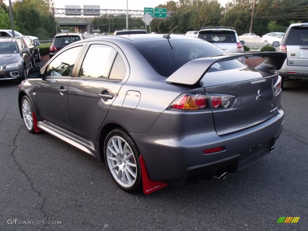 2011 Lancer Evolution GSR - Graphite Gray Pearl / Black photo #6
