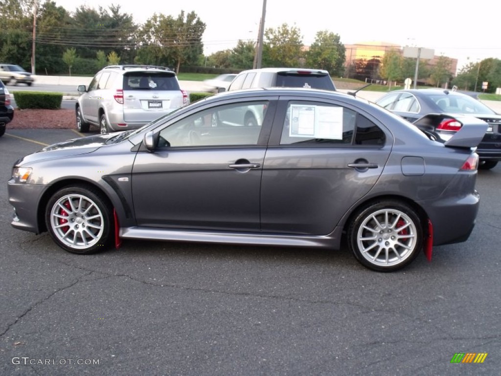 Graphite Gray Pearl 2011 Mitsubishi Lancer Evolution GSR Exterior Photo #70751301