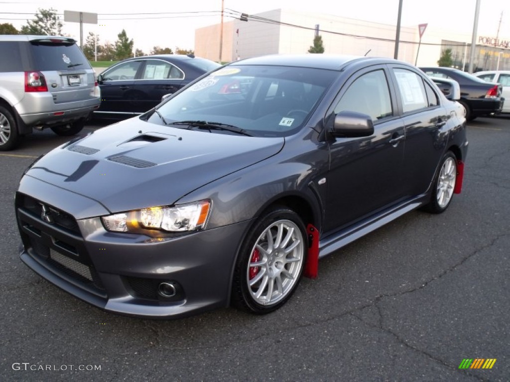 Graphite Gray Pearl 2011 Mitsubishi Lancer Evolution GSR Exterior Photo #70751311