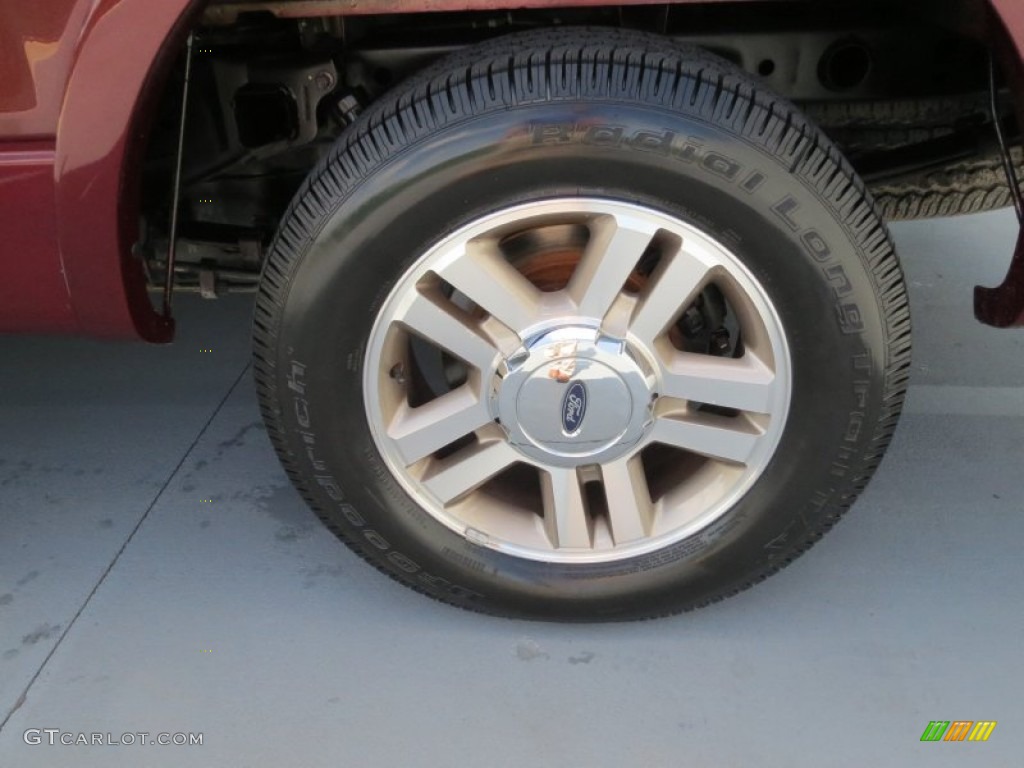 2006 F150 Lariat SuperCrew - Dark Toreador Red Metallic / Tan photo #12