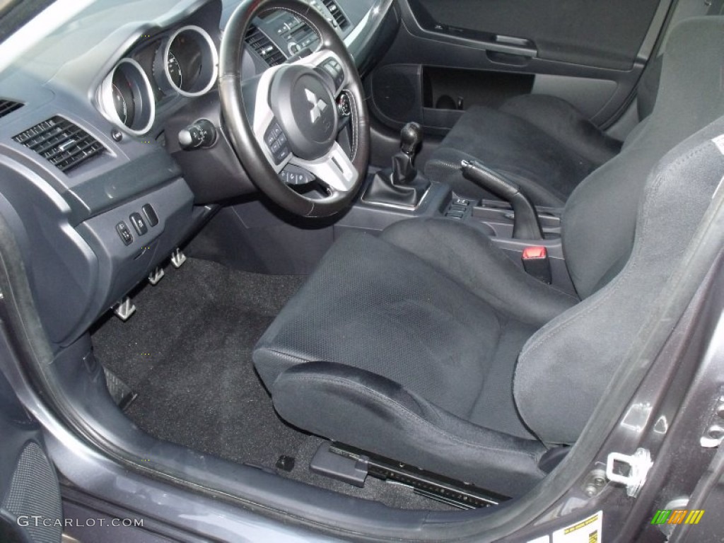 Black Interior 2011 Mitsubishi Lancer Evolution GSR Photo #70751347
