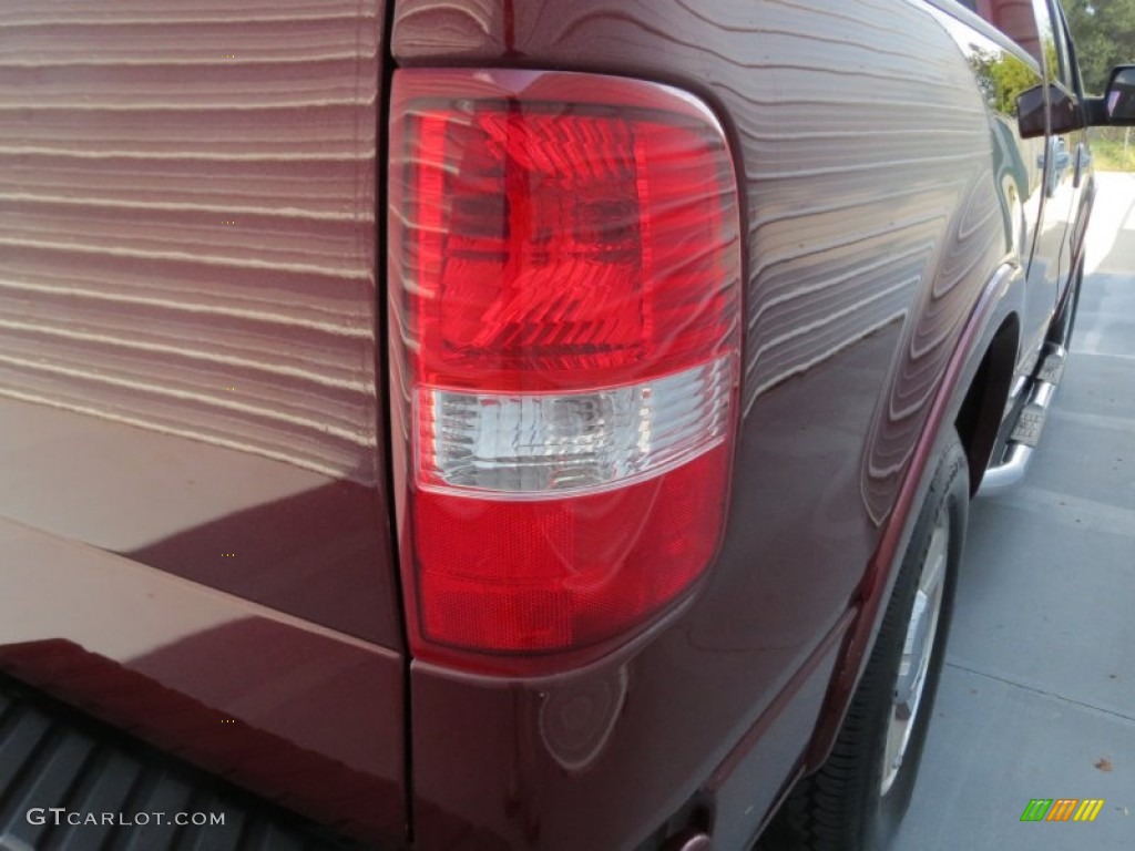 2006 F150 Lariat SuperCrew - Dark Toreador Red Metallic / Tan photo #16