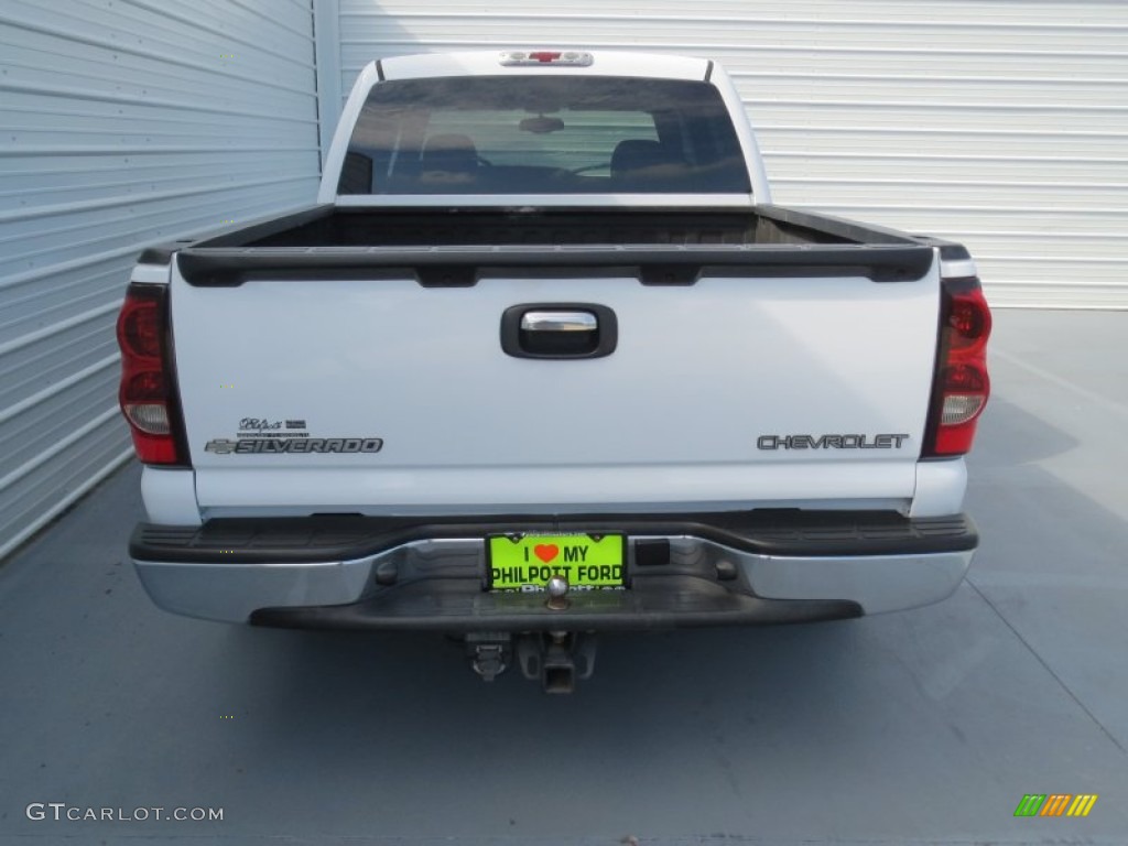 2005 Silverado 1500 LS Crew Cab - Summit White / Medium Gray photo #4