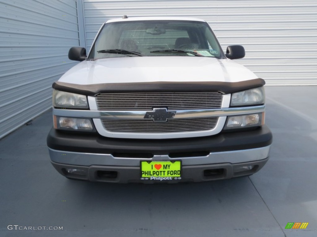 2005 Silverado 1500 LS Crew Cab - Summit White / Medium Gray photo #7