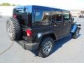 2013 Black Jeep Wrangler Unlimited Rubicon 4x4  photo #6