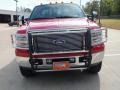 2007 Red Ford F350 Super Duty Lariat Crew Cab 4x4  photo #10