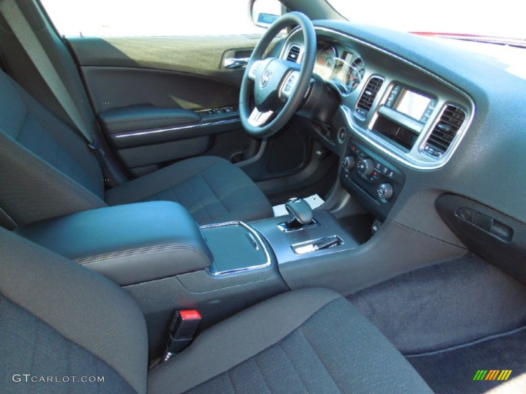 Black Interior 2013 Dodge Charger SE Photo #70755473