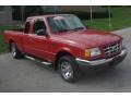 2002 Bright Red Ford Ranger XLT SuperCab  photo #32