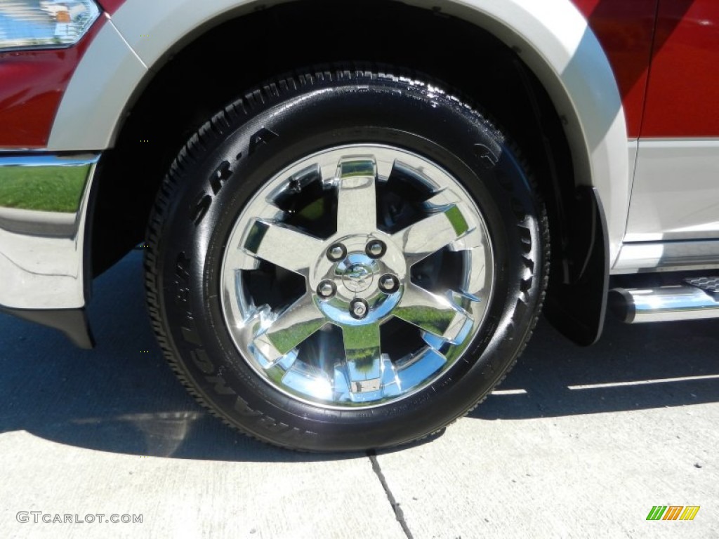 2010 Ram 1500 Big Horn Quad Cab 4x4 - Inferno Red Crystal Pearl / Light Pebble Beige/Bark Brown photo #9