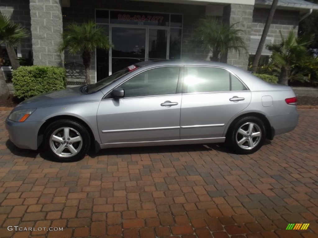 2003 Accord EX Sedan - Satin Silver Metallic / Black photo #2
