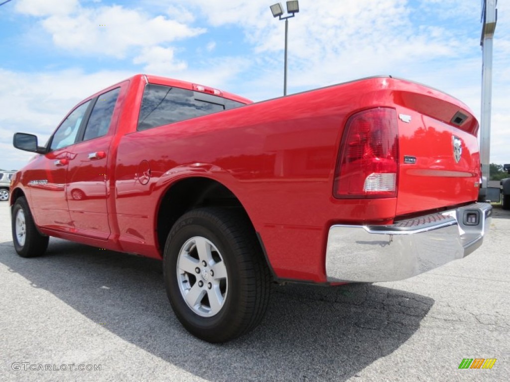 2012 Ram 1500 SLT Quad Cab - Flame Red / Dark Slate Gray/Medium Graystone photo #5