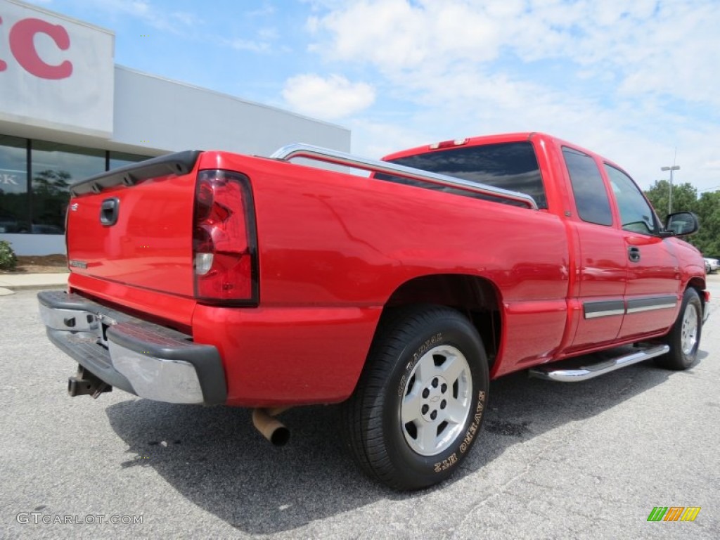 2006 Silverado 1500 LT Extended Cab - Victory Red / Dark Charcoal photo #7