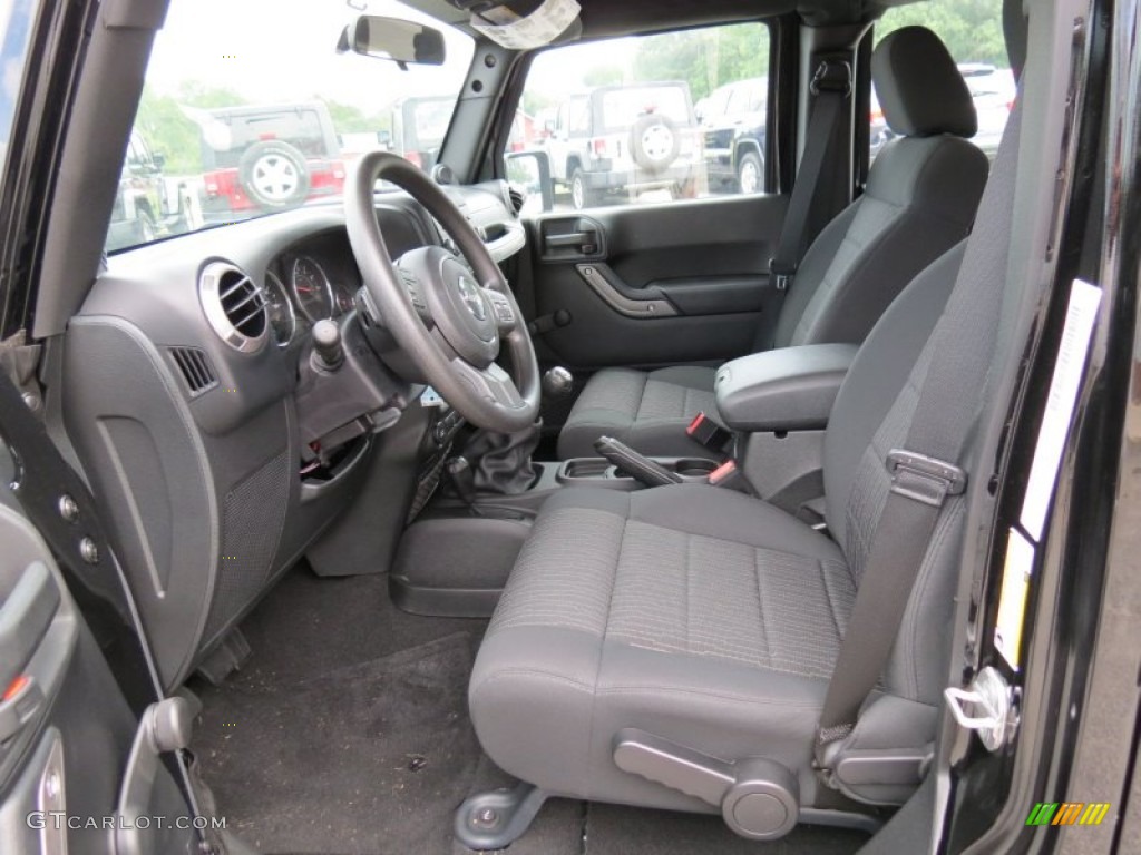 Black Interior 2012 Jeep Wrangler Unlimited Sport 4x4 Photo #70758650